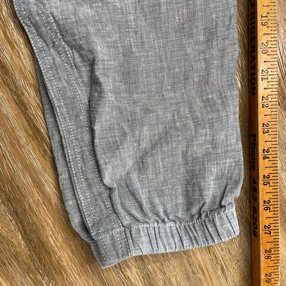 NWOT Athleta Light Blue Linen-Blend Drawstring Pants Sz 12 - Picture 10 of 12
